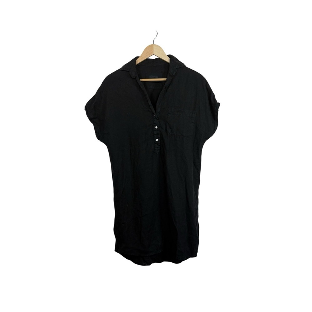 Frank & Eileen Grayson The Artist Short Sleeve Linen Dress in Black Size 1 (XS) - Picture 6 of 11
